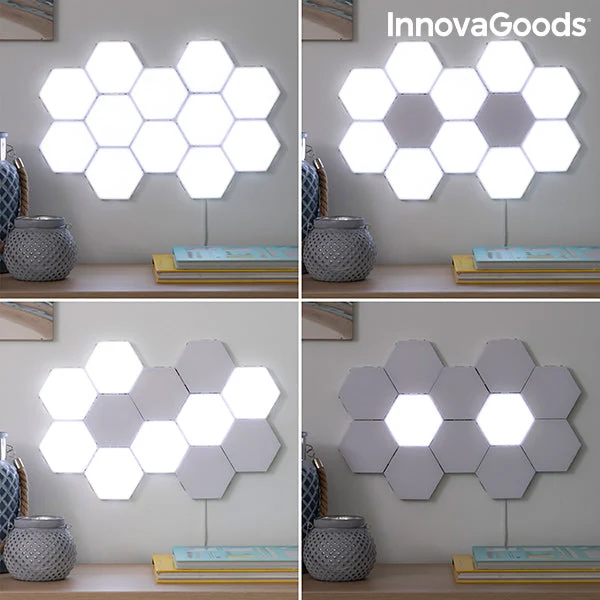 Set of Modular Magnetic and Touch LED Panels Tilight InnovaGoods (Pack of 3)