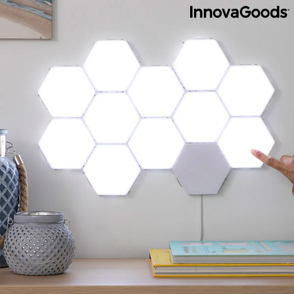 Set of Modular Magnetic and Touch LED Panels Tilight InnovaGoods (Pack of 3)