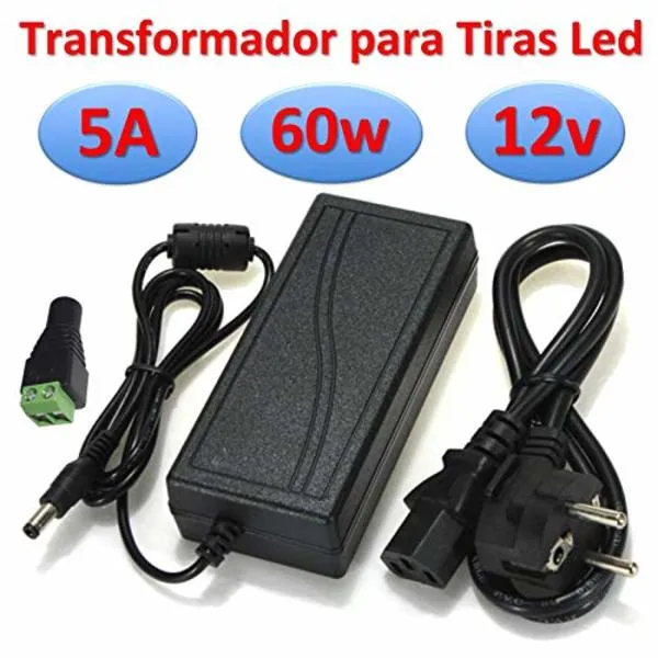 Power supply Ahorraluz Black (12v 5A 60w) (Refurbished A+)