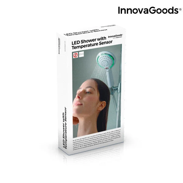 InnovaGoods LED Shower with Temperature Sensor