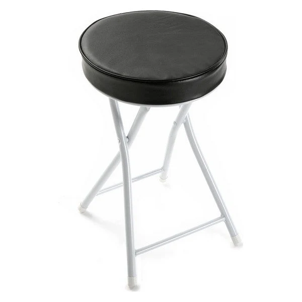 Folding Stool (30 x 51 x 30 cm) Black