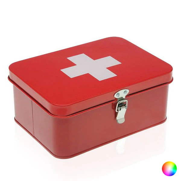First Aid Kit Metal (16,4 x 9,5 x 22,4 cm) Rectangular