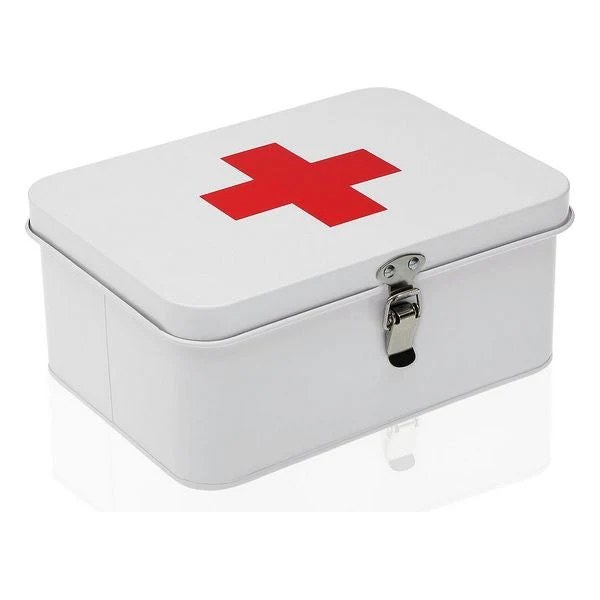 First Aid Kit Metal (16,4 x 9,5 x 22,4 cm) Rectangular