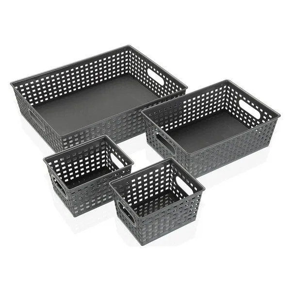 Basket set polypropylene (4 Pieces)