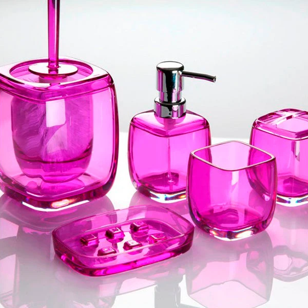 soap dish Plastic Transparent Lilac