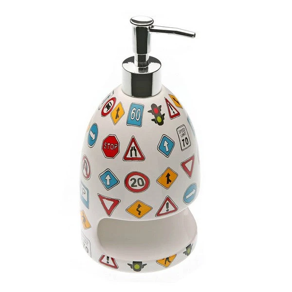 Soap Dispenser Ceramic Road Sign