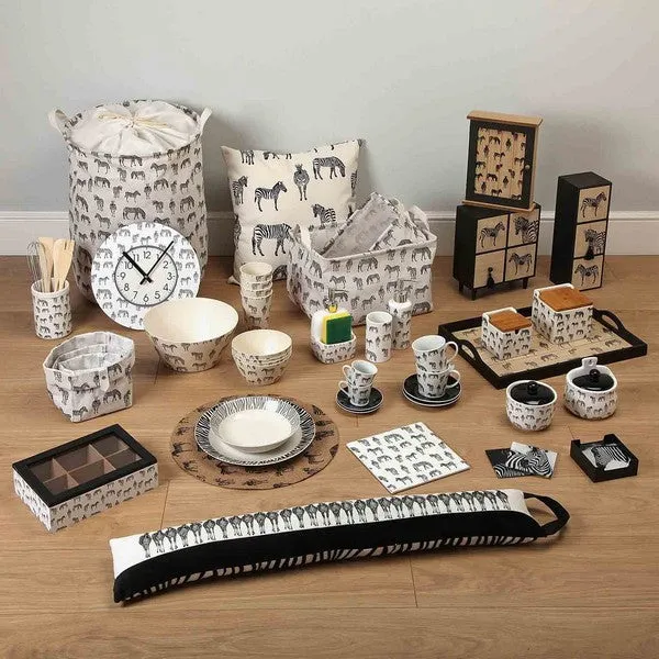 Bath Set Zebra Ceramic