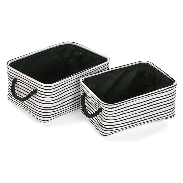 Basket set Textile (2 Pieces) (35 x 16 x 25 cm)