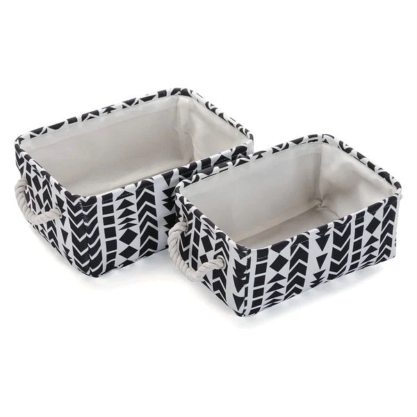 Basket set Textile (2 Pieces) (35 x 16 x 25 cm)