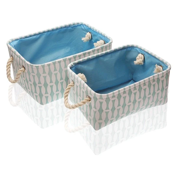 Basket set Textile (2 Pieces) (35 x 16 x 25 cm)