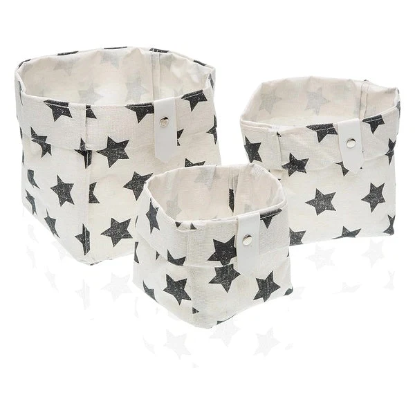 Basket set Textile Polyester (3 Pieces) (14 x 14 x 14 cm)