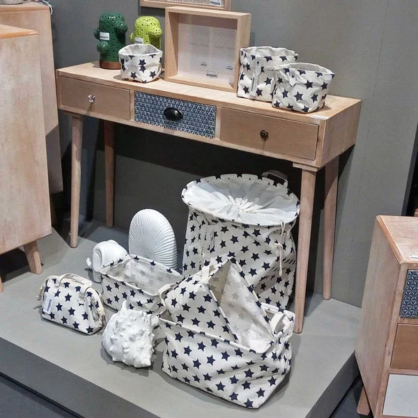 Basket set Textile Polyester (3 Pieces) (14 x 14 x 14 cm)