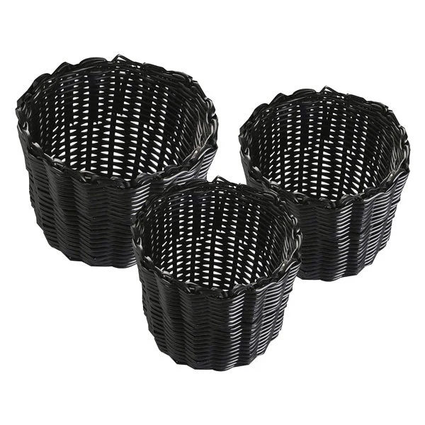 Basket set polypropylene (3 Pieces) (20 x 15 x 20 cm)