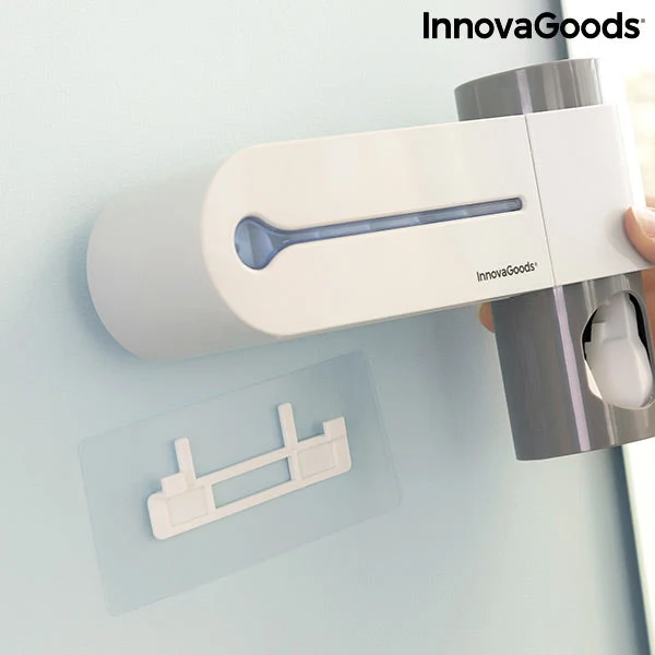 UV Toothbrush Steriliser with Stand and Toothpaste Dispenser Smiluv InnovaGoods