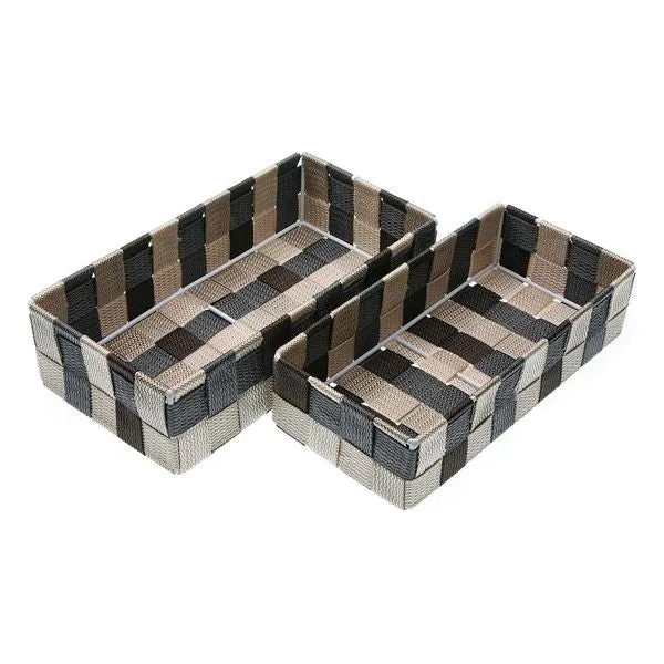 Multi-purpose basket Rectangular polypropylene (2 Pieces)