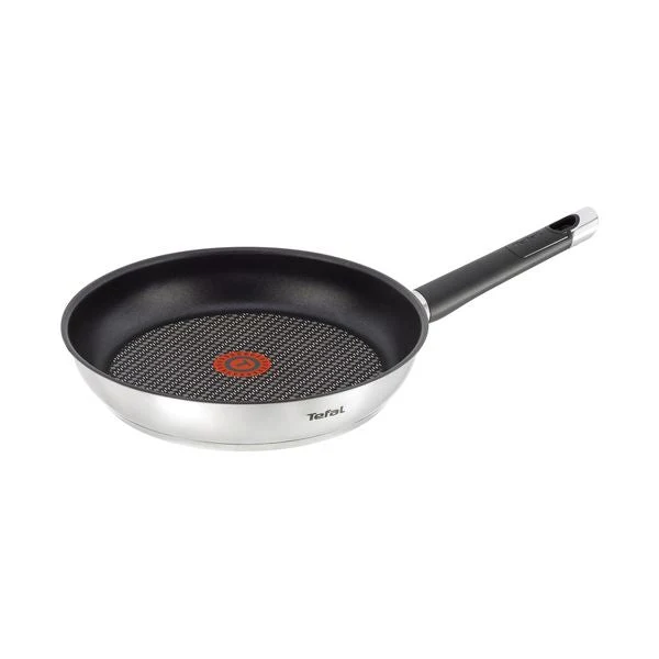Pan Tefal E82402 Ø 20 cm Stainless steel Black