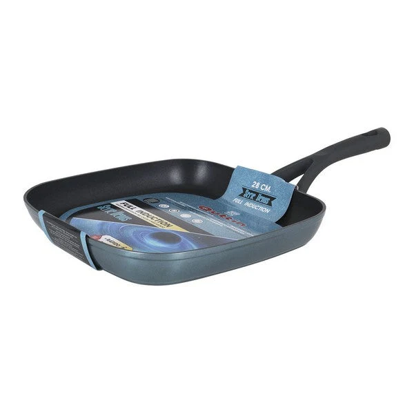 Non-stick frying pan Venus Quttin Soft Touch Toughened aluminium Metallic (29 X 49,5 cm)