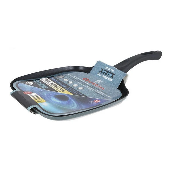 Non-stick frying pan Venus Quttin Soft Touch Toughened aluminium Metallic (24 X 24 x 1,6 cm)