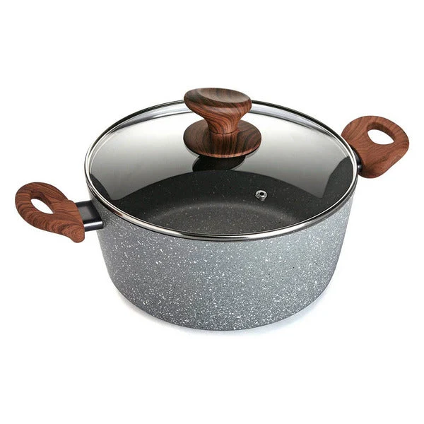 Casserole with lid Aluminium (24 x 11,5 x 24 cm)
