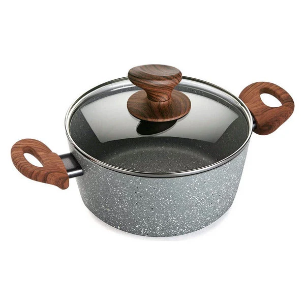 Casserole with lid Aluminium (20 x 9,5 x 20 cm)