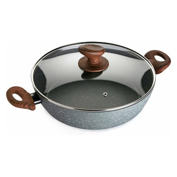 Casserole with lid Aluminium (28 x 7,5 x 28 cm)