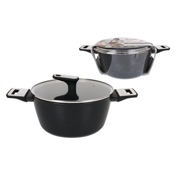 Casserole Quttin Toughened aluminium With lid Crystal