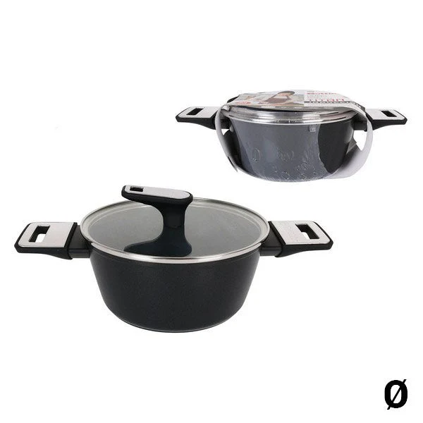 Casserole Quttin Toughened aluminium With lid Crystal