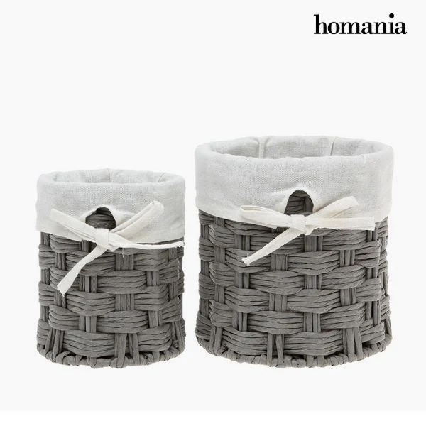 Set of Baskets Homania 2978 (2 pcs) Grey