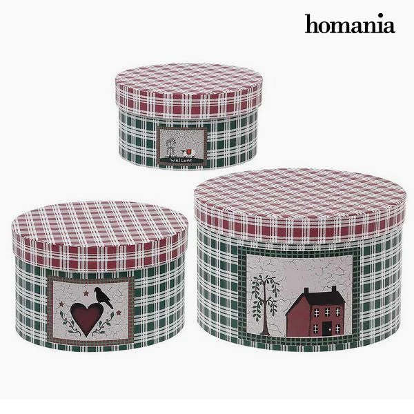 Decorative box Homania 7611 (3 uds) Carboard