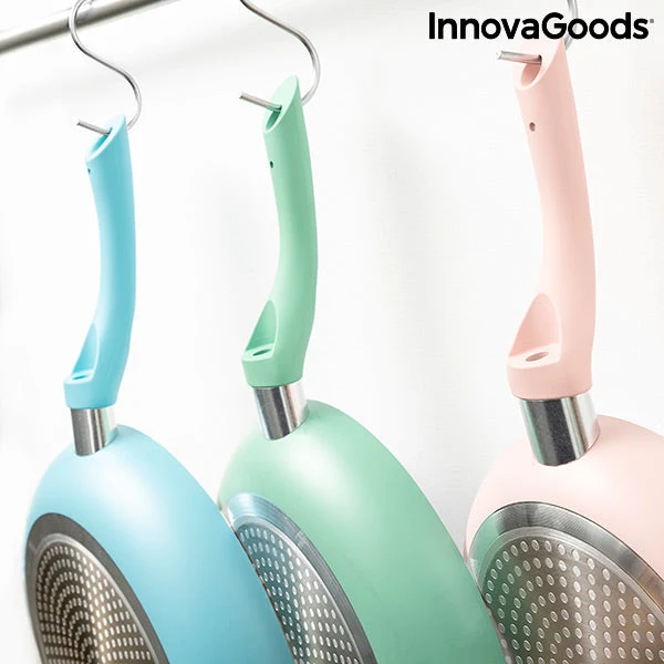 Set of Non-stick Frying Pans with Ceramic Coating Pantasy InnovaGoods 3 Pieces (ø 20-24-28 cm)