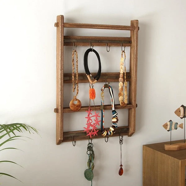 Hanging Organiser with Rack for Jewellery and Accessories