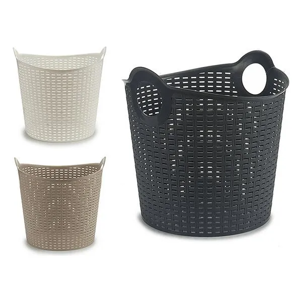Multi-purpose Plastic Basket Rattan (38,5 x 37,5 x 40,5 cm)