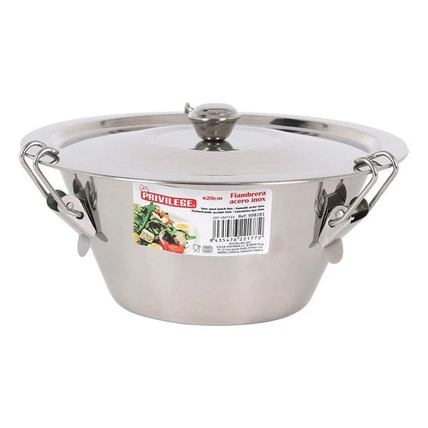 Lunch box Privilege Stainless steel (ø 20 x 8,7 cm)