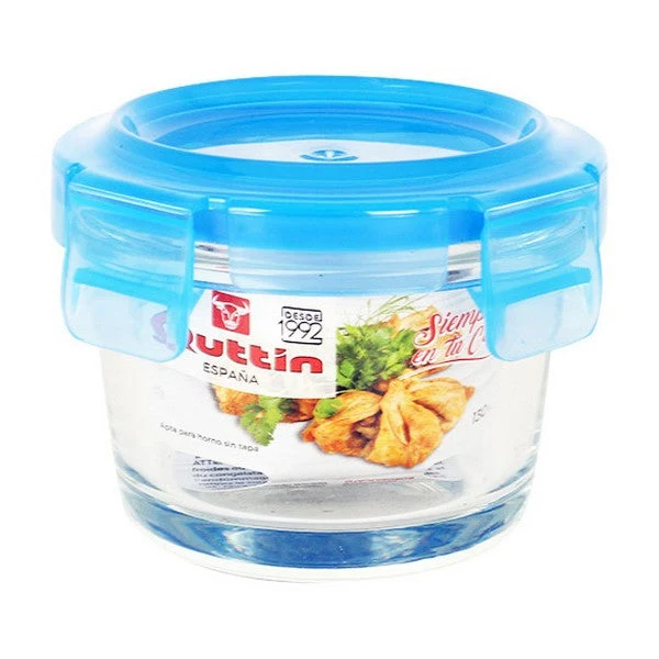 Hermetic Lunch Box Quttin Circular Crystal Blue