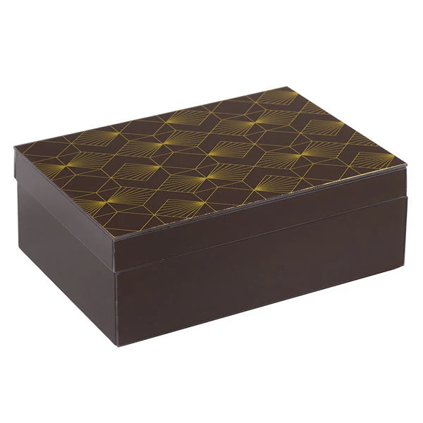 Decorative box Brass Pine (26 X 18 x 9 cm)