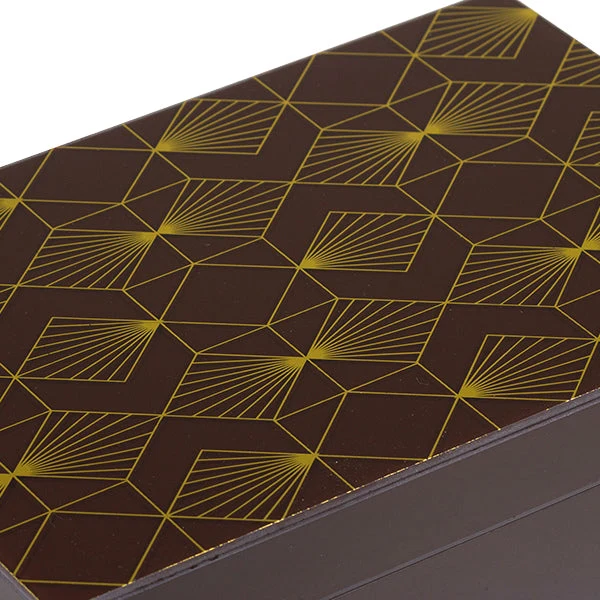 Decorative box Brass Pine (26 X 18 x 9 cm)