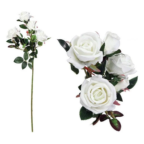 Stem of 5 Roses 113021 White (60 Cm)