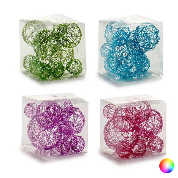 Decorative bauble Cable (9,5 x 9,5 x 9,5 cm)