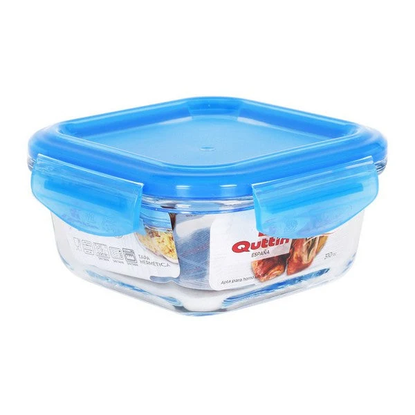 Hermetic Lunch Box Quttin Squared Crystal Blue