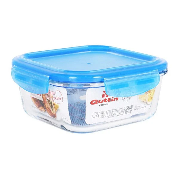 Hermetic Lunch Box Quttin Squared Crystal Blue