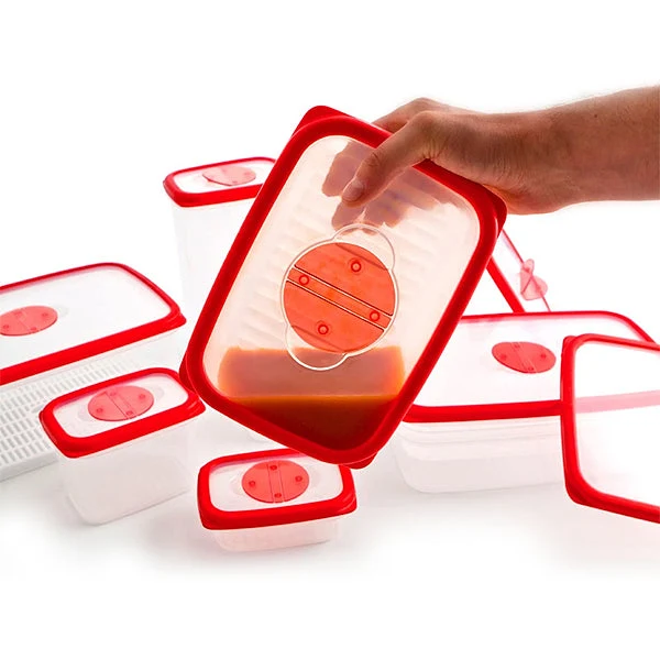 Hermetic Lunch Box Quid Frigo-Box Transparent Plastic