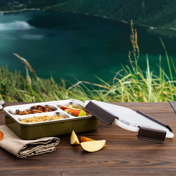 Lunch box Quid GO XTREM Stainless steel (26 x 18,5 x 7 cm)