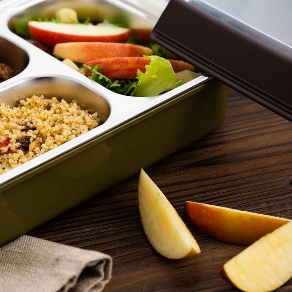 Lunch box Quid GO XTREM Stainless steel (26 x 18,5 x 7 cm)