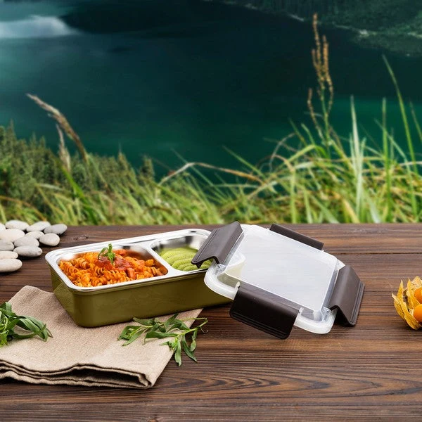 Lunch box Quid GO XTREM Stainless steel (22,5 x 16 x 7 cm)