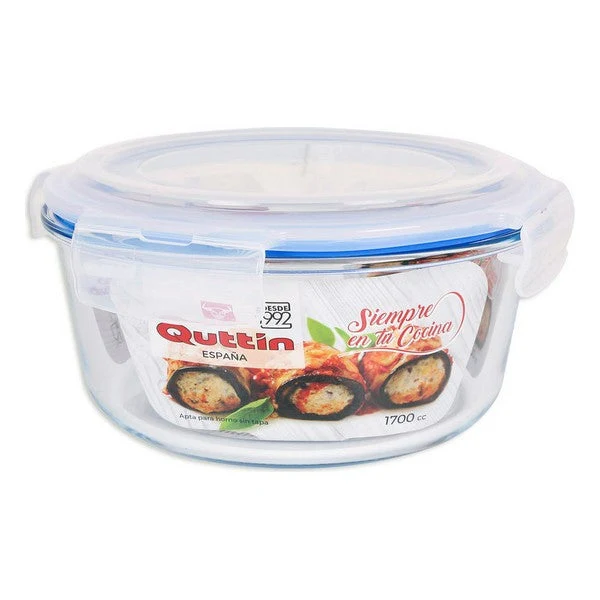 Hermetic Lunch Box Quttin Circular With lid (1700 cc)