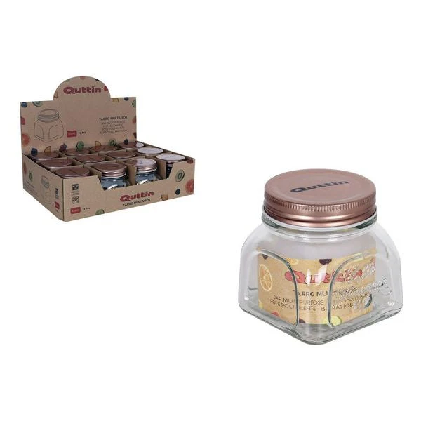 Transparent Glass Jar Quttin Multi-use 335 ml