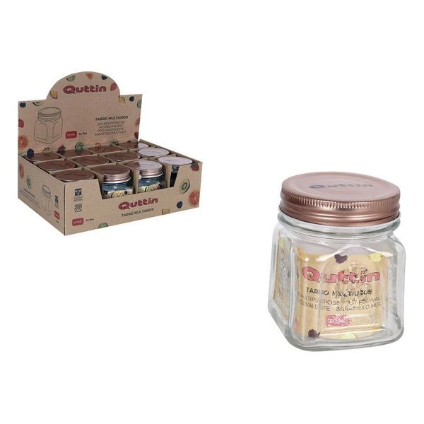 Transparent Glass Jar Quttin Multi-use 225 ml