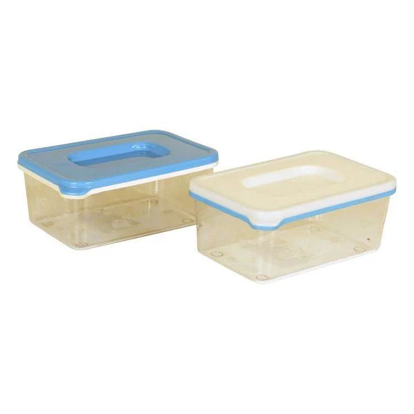 Rectangular Lunchbox with Lid Plastic (0,4 l) (13 x 8,5 x 5,5 cm)