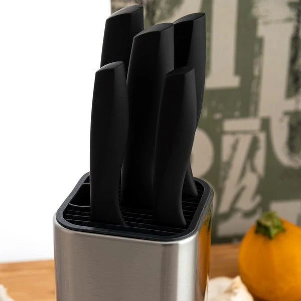 Set of Kitchen Knives and Stand Quid Habitat (5 pcs)