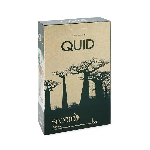 Set of Kitchen Knives and Stand Quid Baobab (5 pcs)